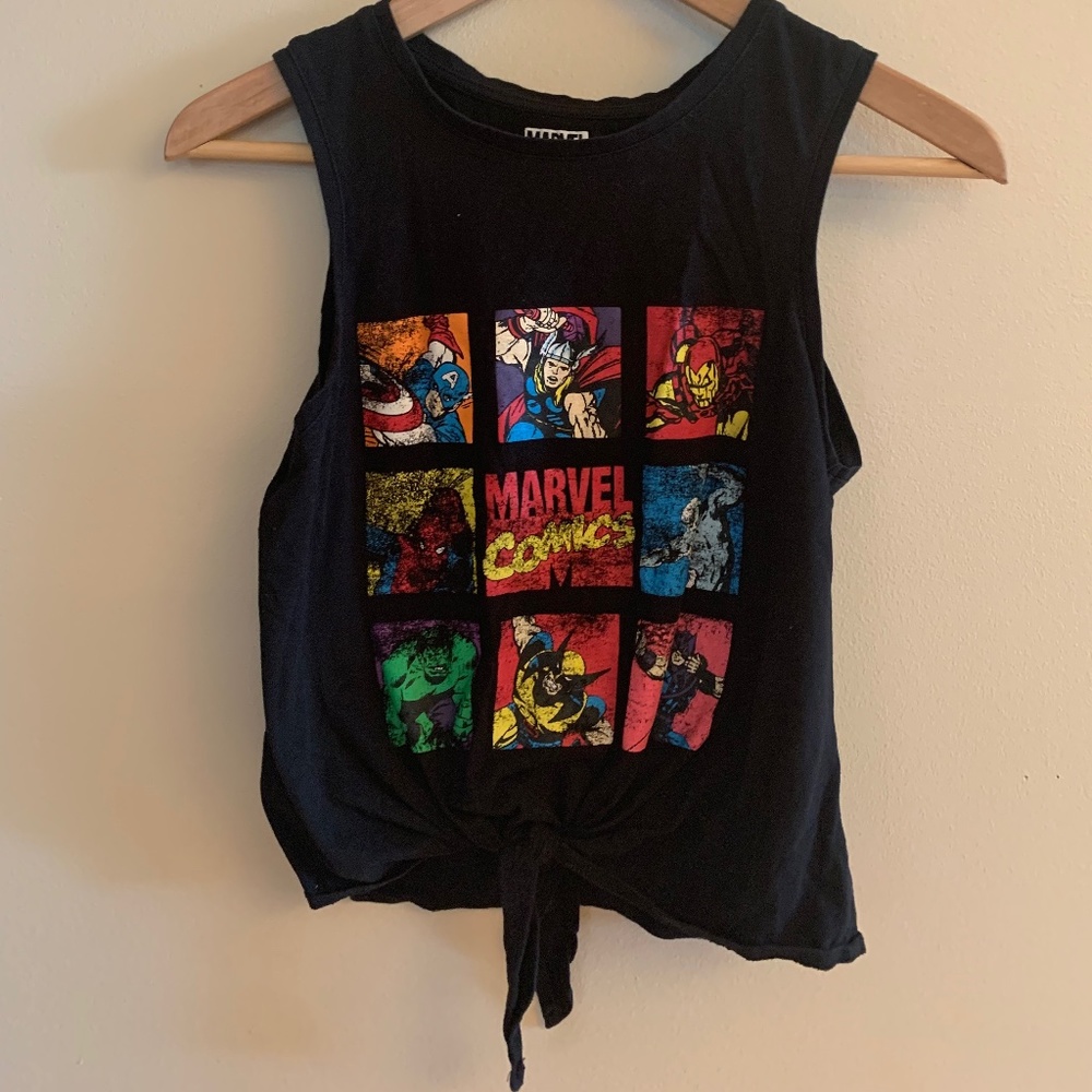 Marvel Tank Top with front tie